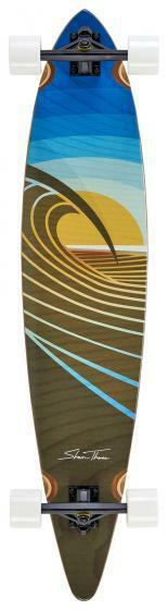 Sunset Peak Pin Tail Longboard (Completed Deck)