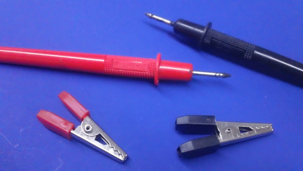 DIGITAL OHM meter VOLT meter AMP meter test lead ALLIGATOR clips - UNIVERSAL fit