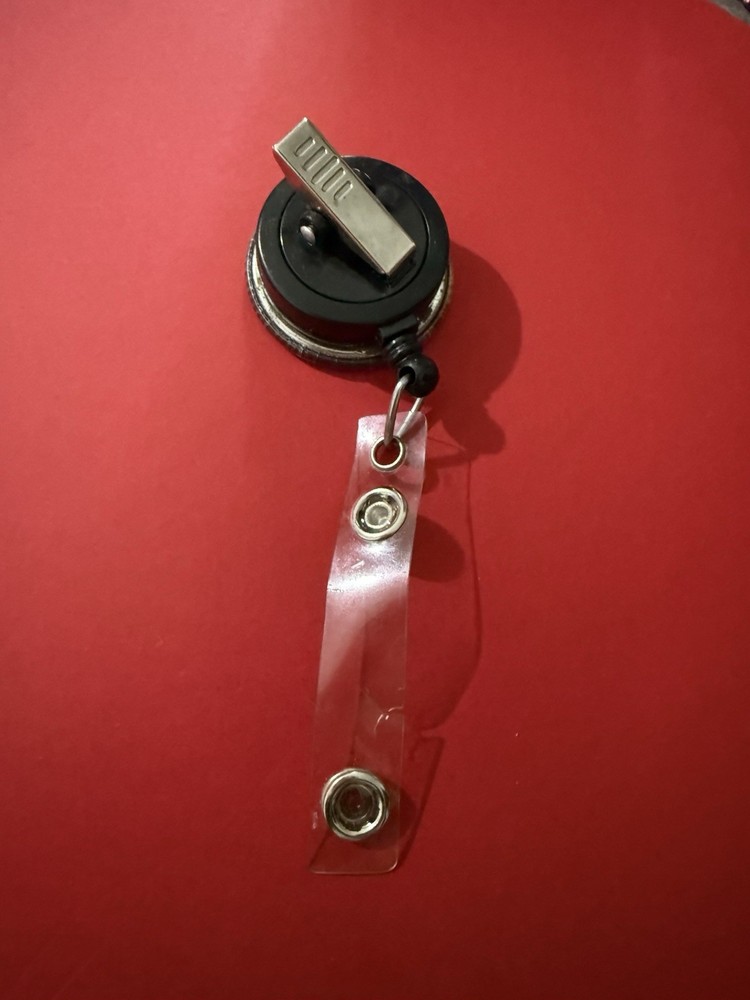 Retractable Badge Holder Clip with Adjustable Strap