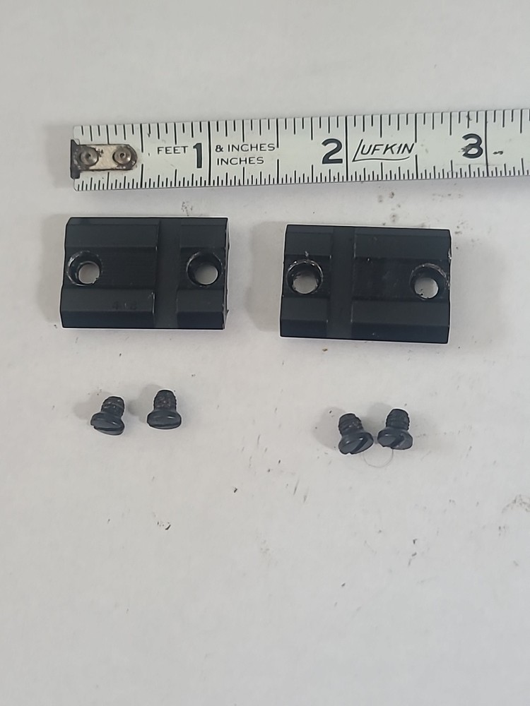 Traditions E BOLT .50 Cal. Muzzleloader scope bases with screws BLACK POWDER