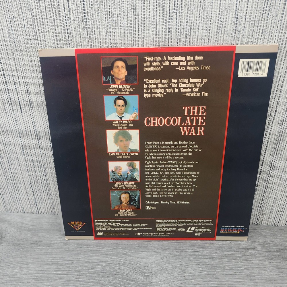 The Chocolate War Laserdisc LD John Glover