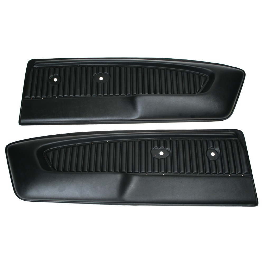 Door Panel Pony Black Pair Mustang 1965-1966