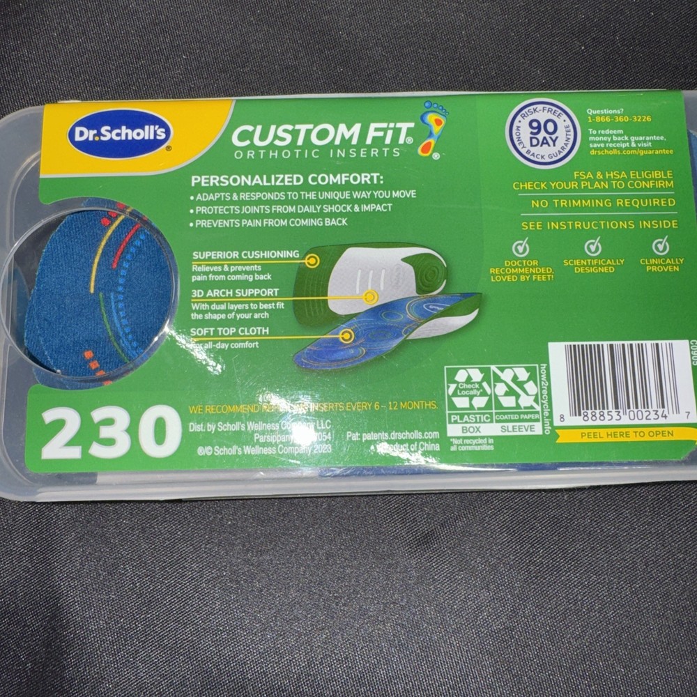 Dr. Scholl's CF230 Custom Fit Orthotic Inserts