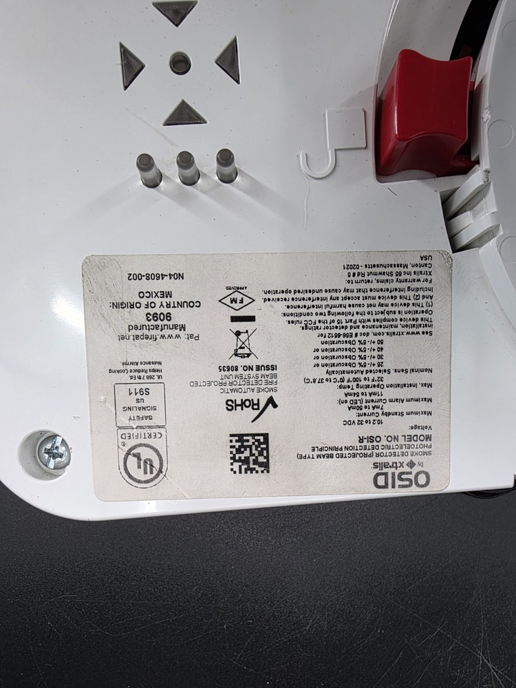 SYSTEM SENSOR OSI-R Reflected Type Beam Smoke Detector