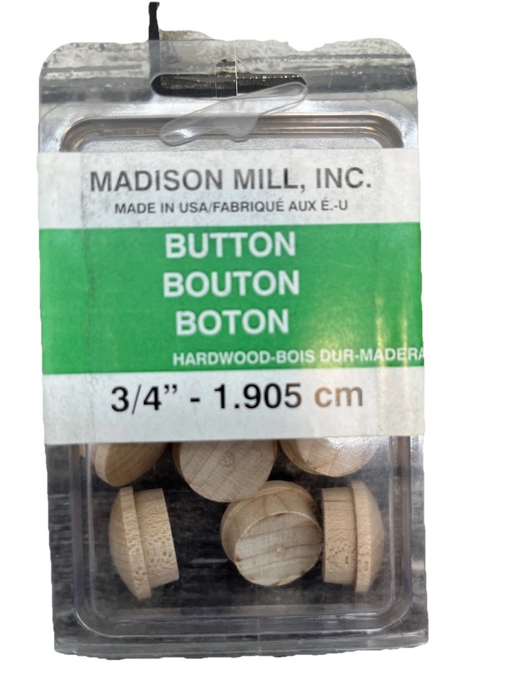 screw hole buttons 3/4in 8piece  7packs {25}