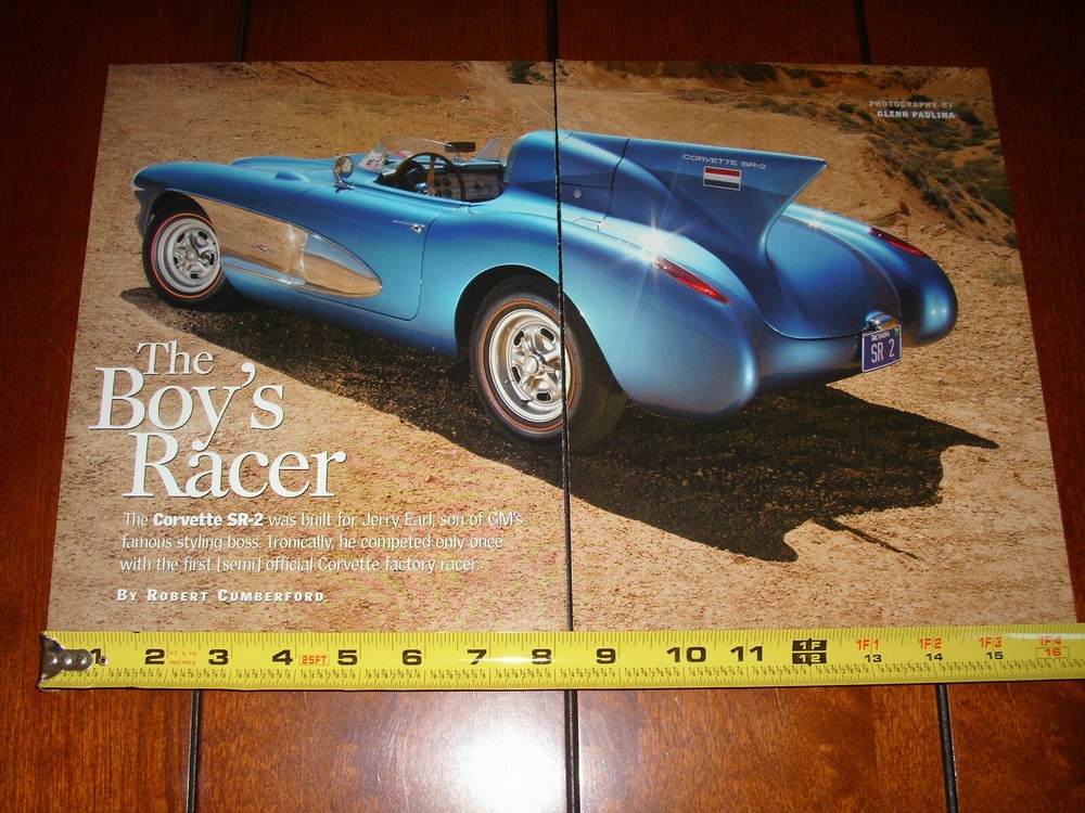 1957 CORVETTE SR-2  RACE CAR ORIGINAL 2004 ARTICLE