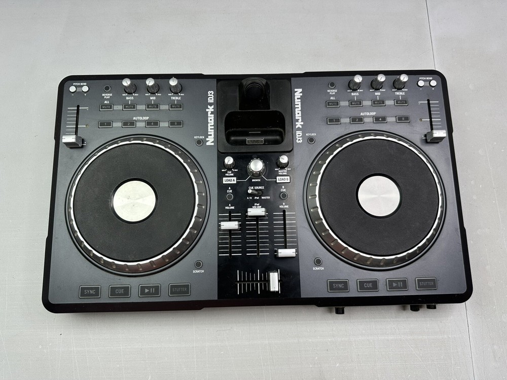 Numark DJ Controller iDJ3, USB iPod Dock Auto Loop Black Color, TESTED, No Cords