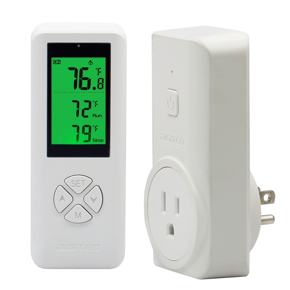 Wireless Temperature Controller Plug In Thermostat Heater Cooler Switch
