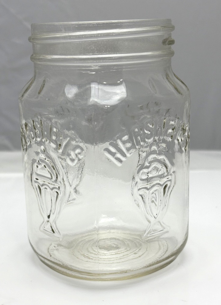 Vintage Hershey's ice cream embossed jar