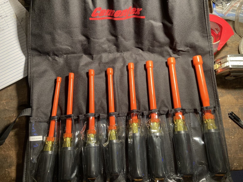 Cementex insulated 8 pc. Standard nut driver set