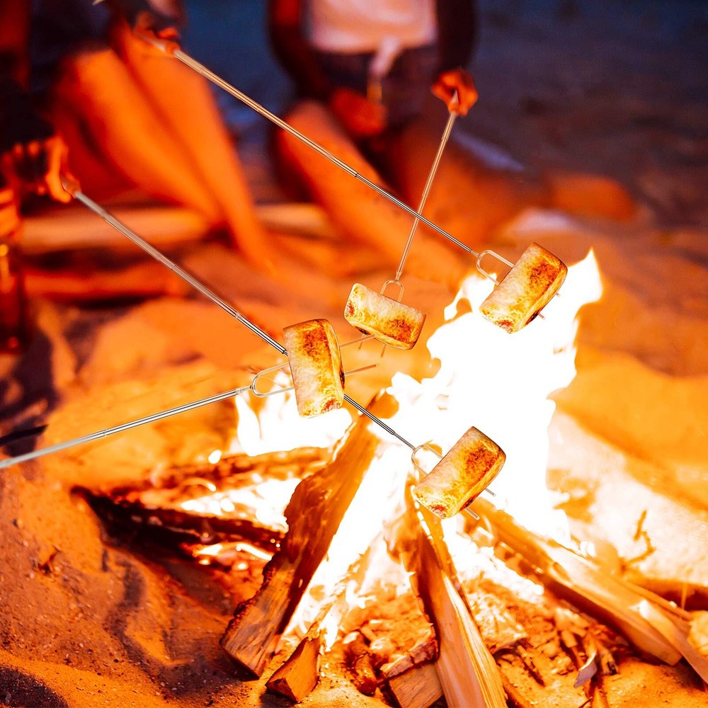 Marshmallow Roasting Sticks Smores Sticks for Open Fire Pit Campfire Camping