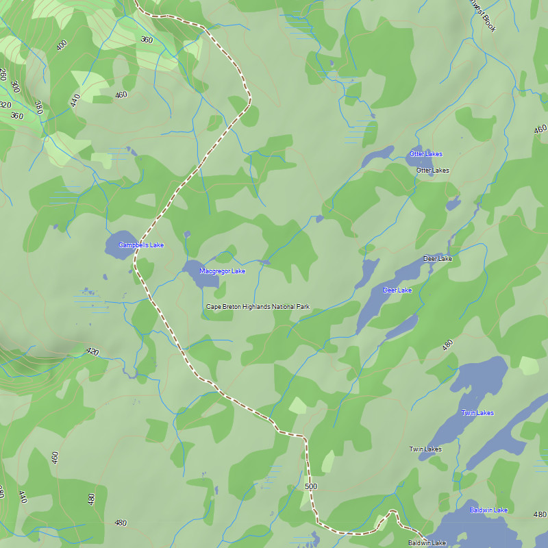 TrakMaps TOPO Nova Scotia - Garmin GPS Map