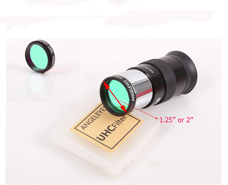 Astronomical Telescope UHC light pollution filter block from home street Light