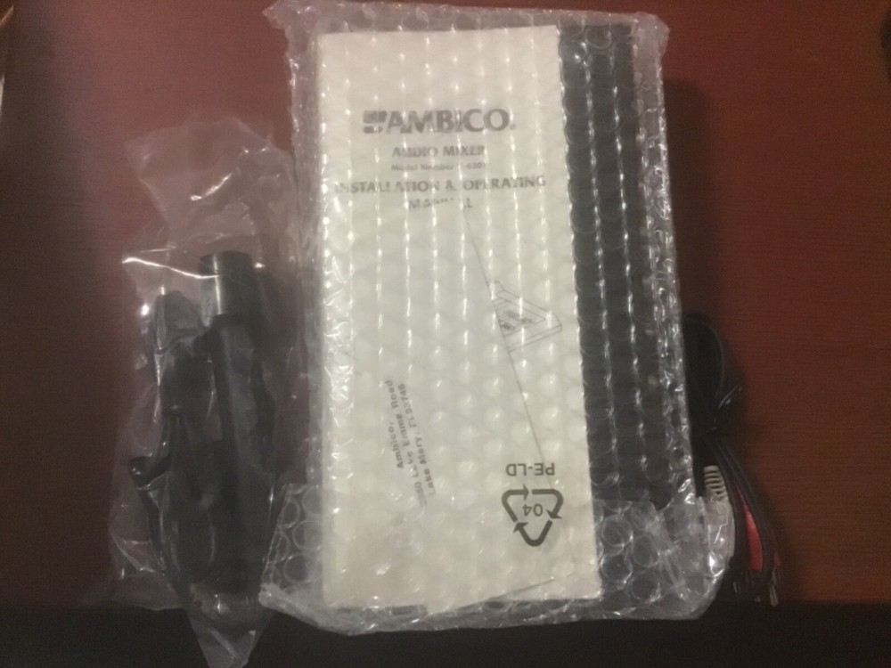 Ambico Audio Video Mixer And Processor Powers Up - Open Box - Model V-6307