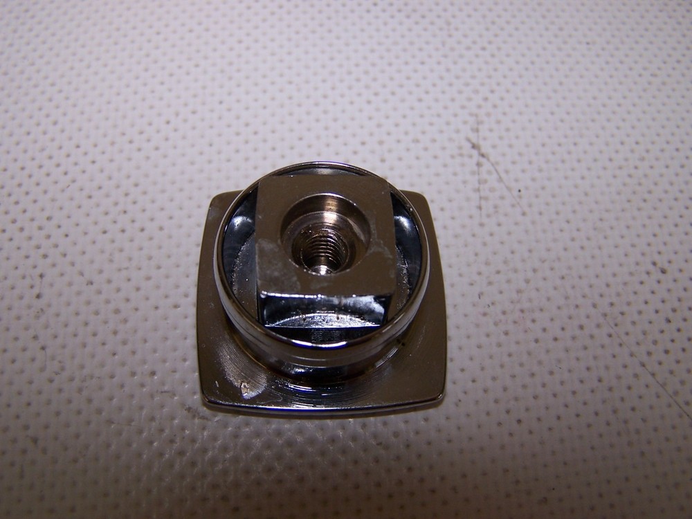 FS0436 VICTORY Push Button Mechanism CHROME OVER BRASS FINISH W/SQUARE RING