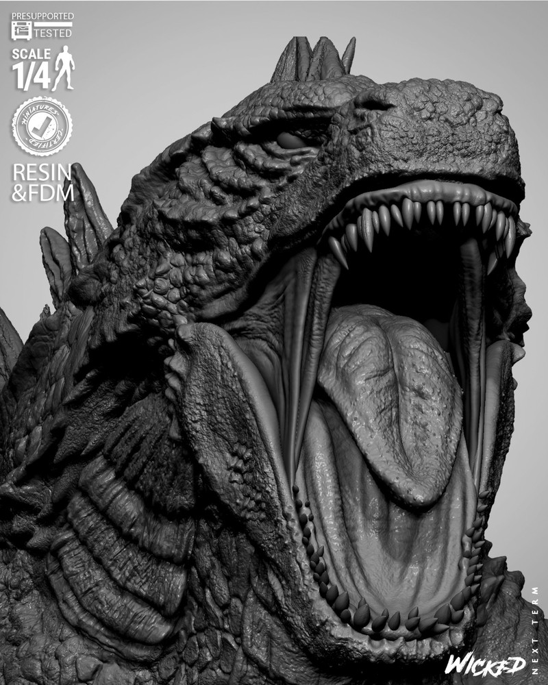 Godzilla Resin Bust Model Kit Unpainted/Unassembled
