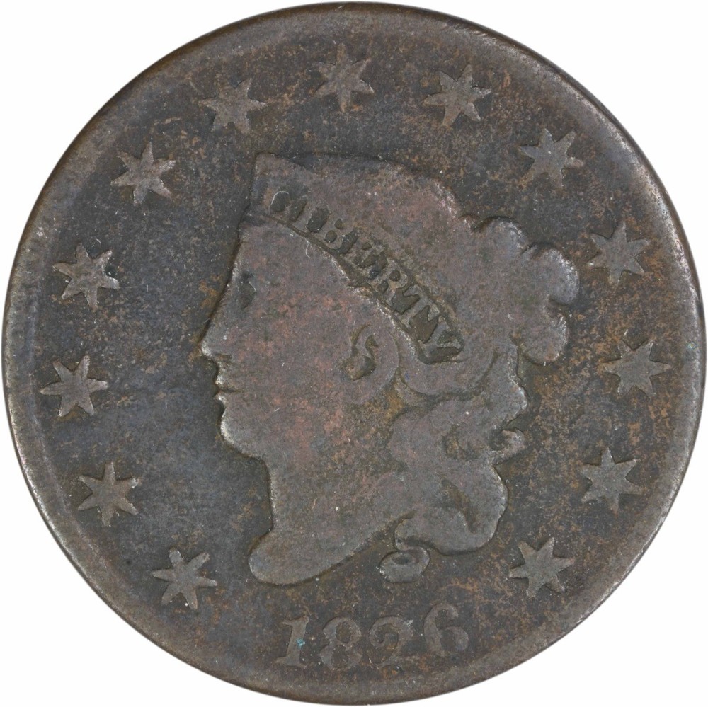 1826 Large Cent VG Uncertified #104