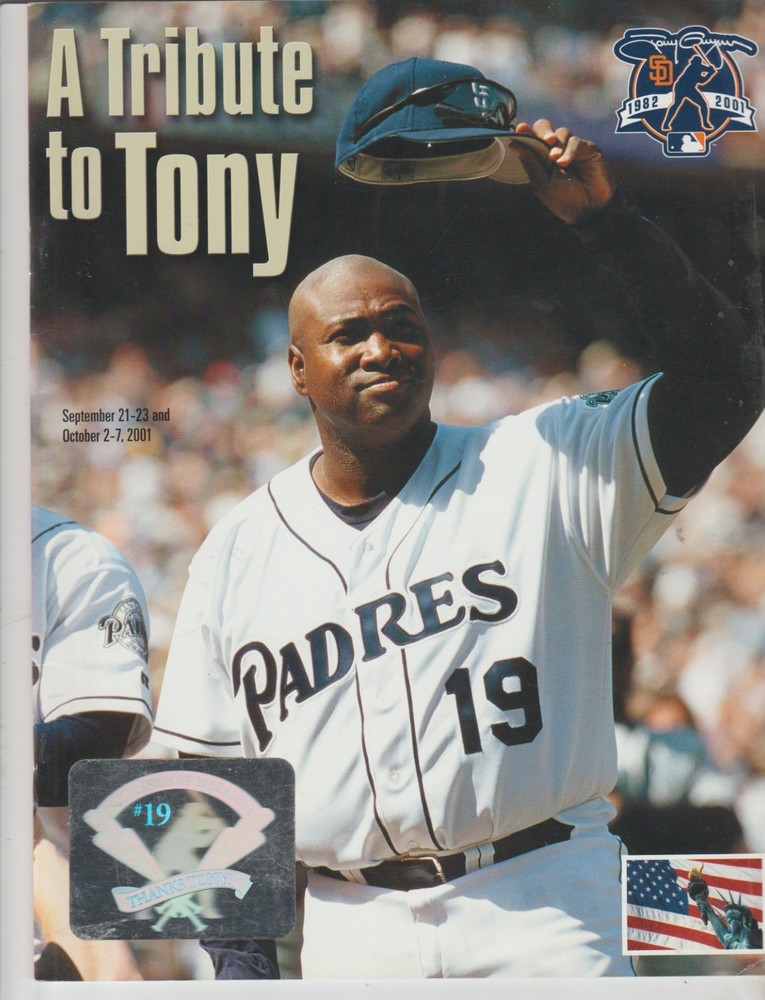 San Diego Padres A Tribute To Tony Commemorative Program