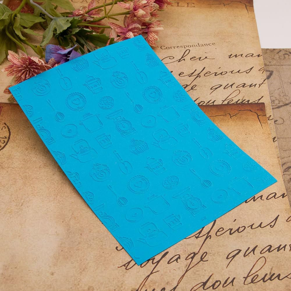Baking Tools Background Texture 3D Plastic Embossing Folders for Card Making or