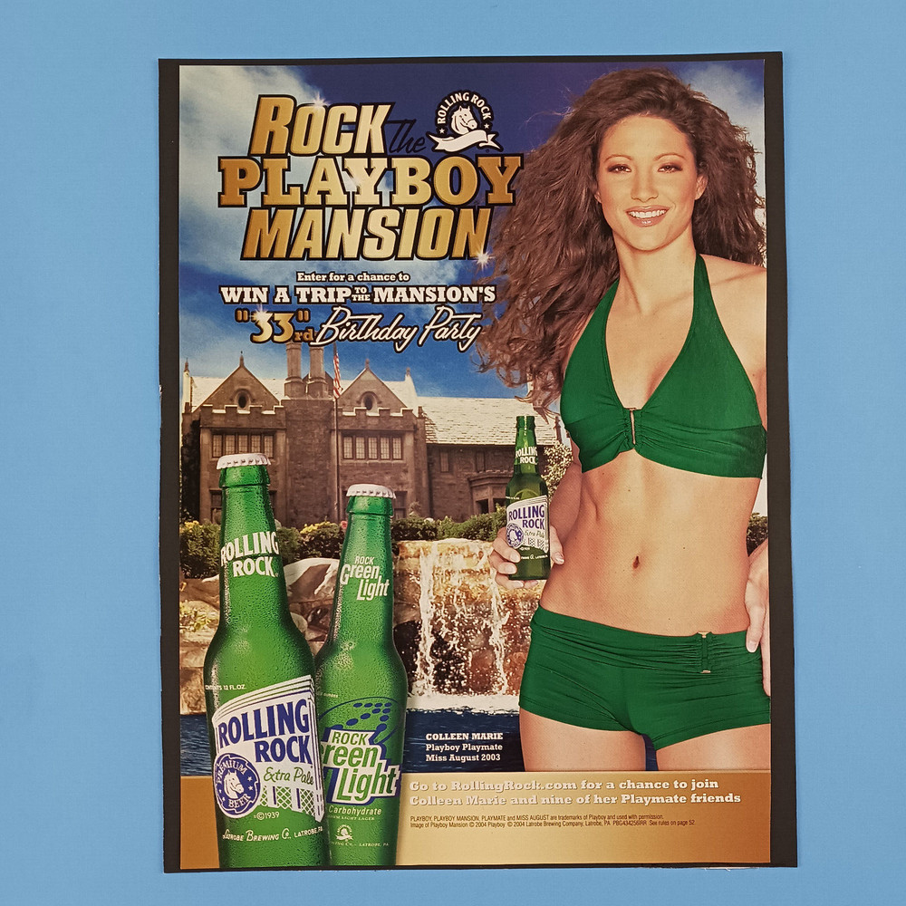 2004 Rolling Rock Beer Print Advertisement