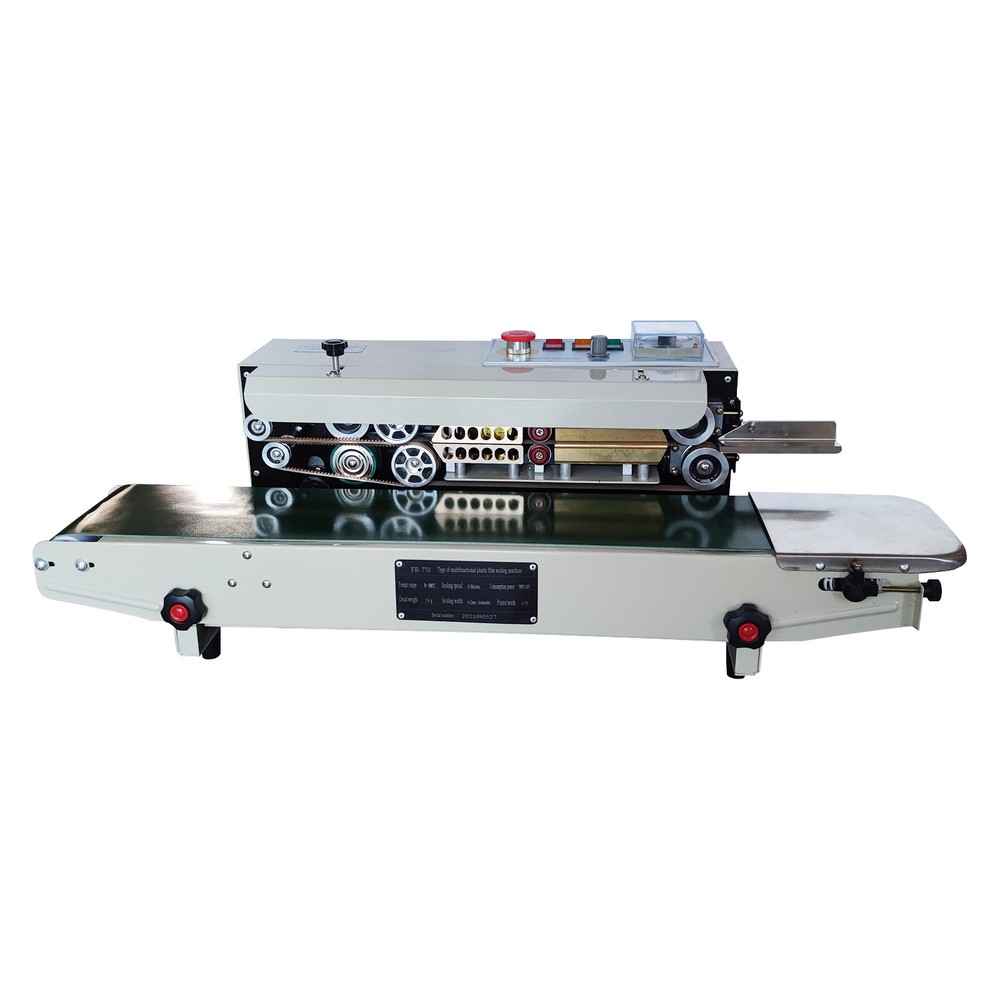 Auto Sealing Machine Continuous Plastic Poly Bag Sealer Horizontal PVC Membrane