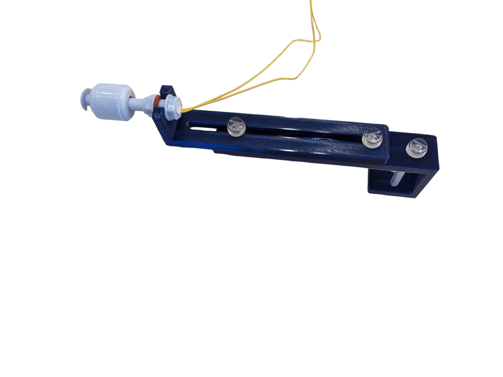 Hang on adjustable float switch holder