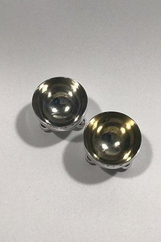 C. G, Hallberg (Swedish) Silver Salt Cellars (2)