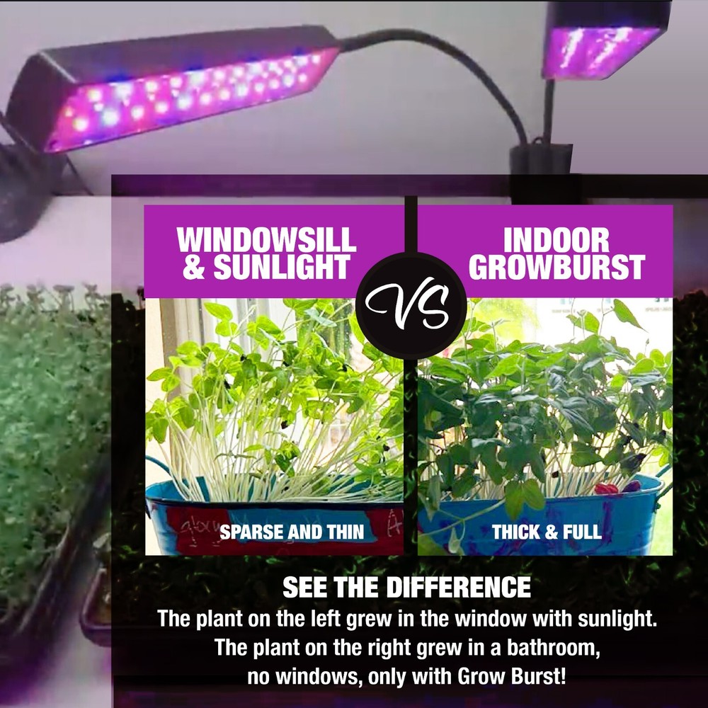 Bell + Howell Bionic LED Flexible Indoor Grow Light with 4 Adjustable Light Head