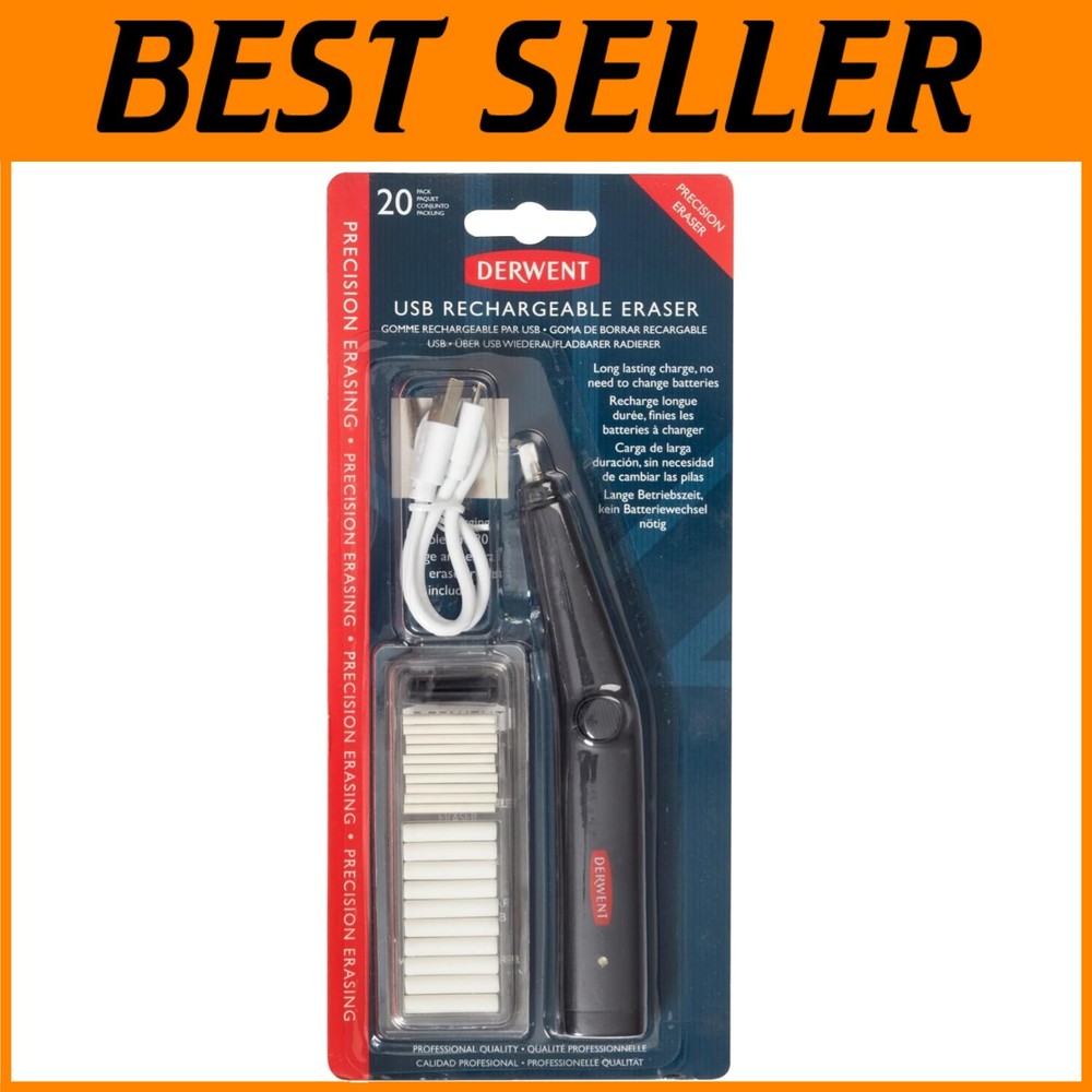 USB Rechargeable Eraser with 20 Refills