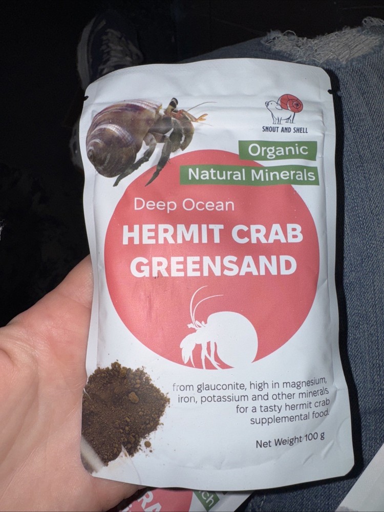 Snout and Shell Hermit Crab Greensand, Worm Casting, Oyster Shell