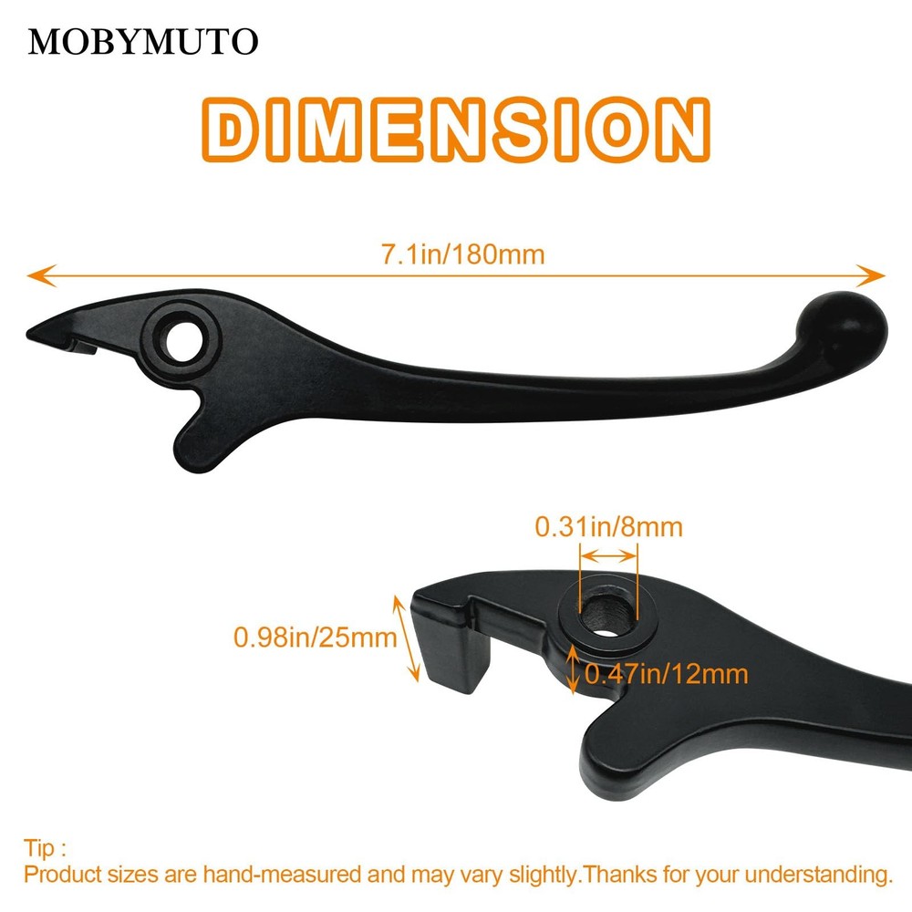 MOBYMUTO Right Hydraulic Disc Brake Lever Handle for Black