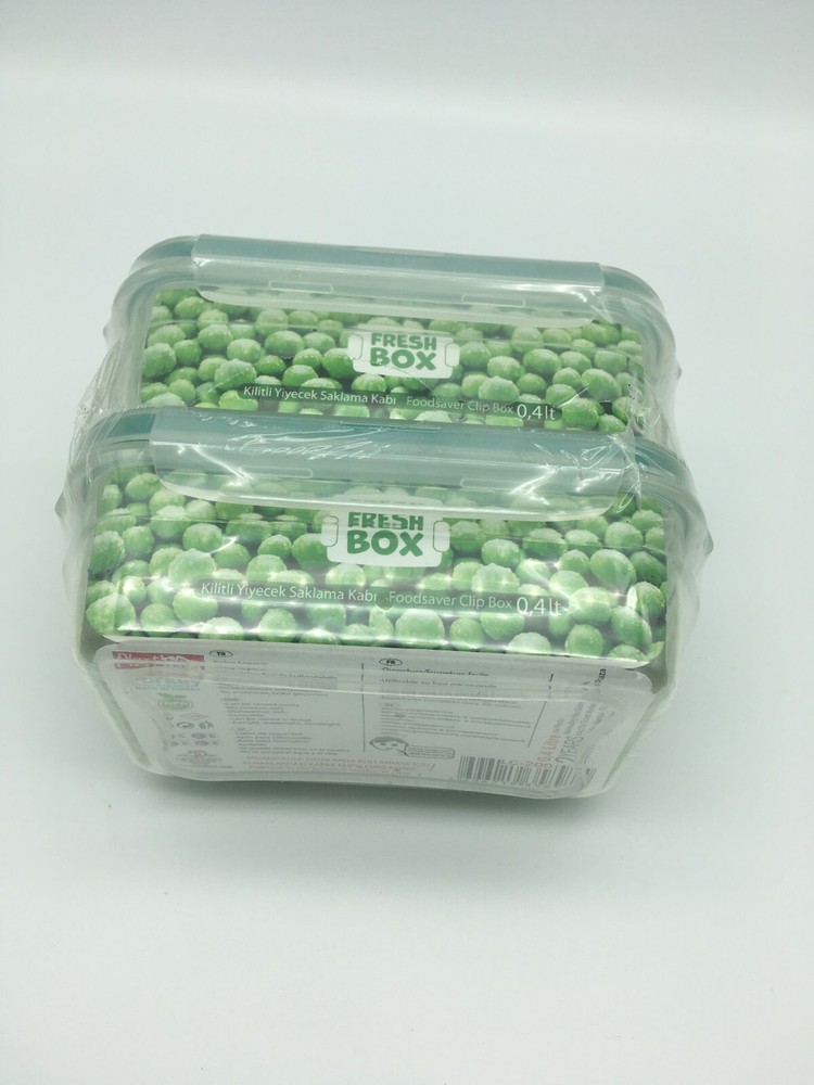 PlastArt200 Rectangle Set,Multi Piece Food Storage Container 2 Divided Removable