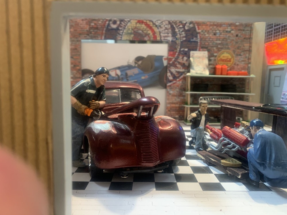 Built from Scratch “Handmade” 1/24 Scale Diorama Art Piece – “Needs More Work”