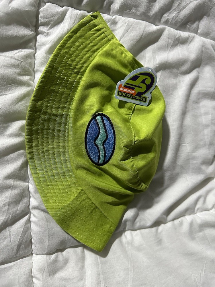 Nickelodeon Rocket Power Yellow Bucket Hat with Logo Patch