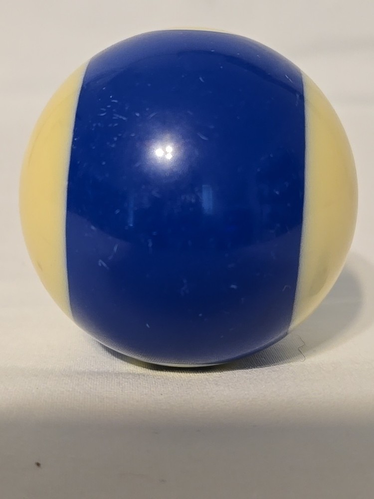 Vintage Blue #10 Striped 2 ¼" Single Pool Ball For Replacement Or DIY