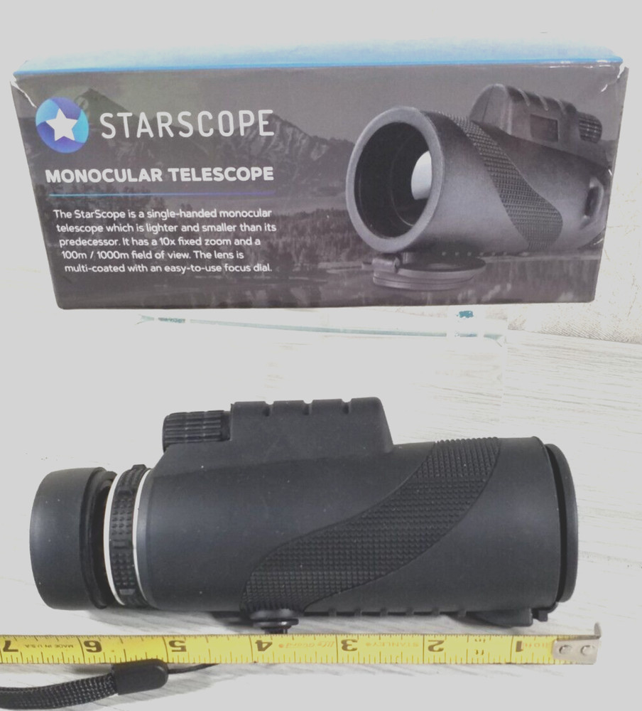 Starscope Monocular Telescope 10x fixed zoom, 100m / 1000m Field of View