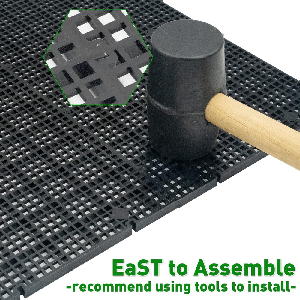 6 PCS High-Density Aquarium Grid Plastic With 36 Brackets Tank Divider Filter