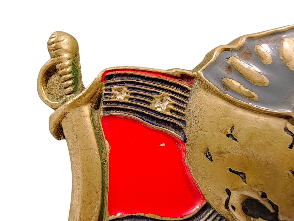 Tanside Ltd Solid Brass Flag Belt Buckle