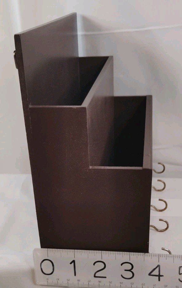 Mail Organizer with 5 Key Holders for Wall Decorative Mail Sorter Wall Mounted