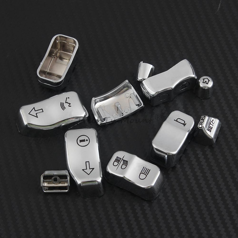 Chrome Hand Control Switch Housing Cover For Harley Touring Electra Tri Glide