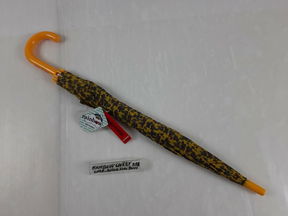 Long/Mini Umbrella - Automatic - Boys - 8 Slats - 0428F - Rainbow