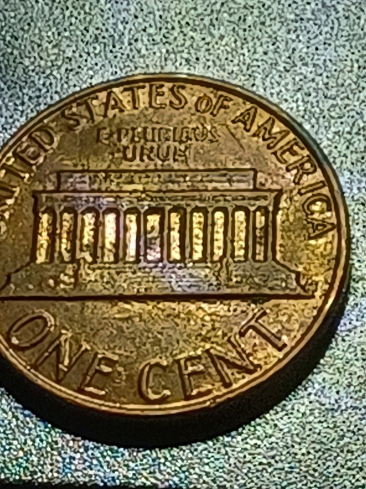 1982D PENNY ERRORS 3.1 GRAMS OFF CENTER STRIKE