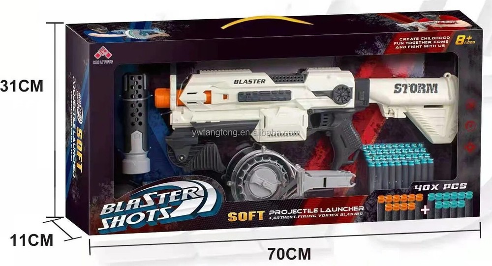 Electric Soft Bullet Toy Gun Shell Ejecting Foam Blaster