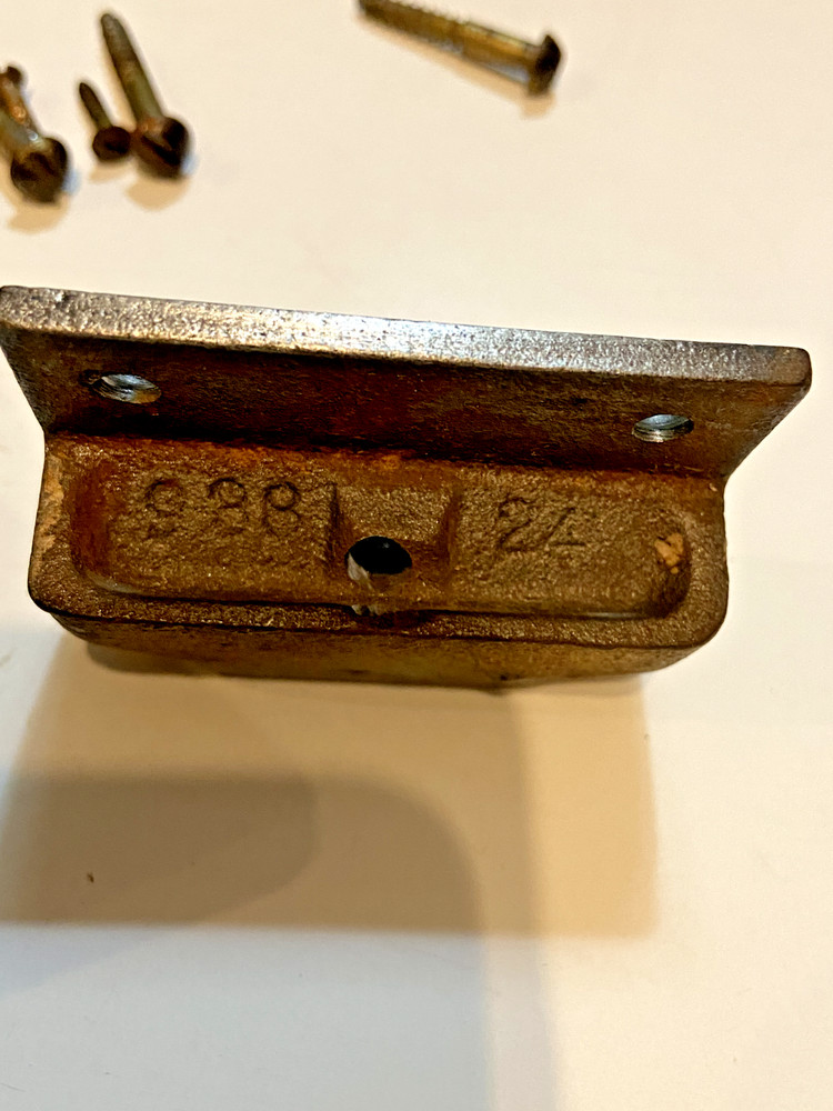 Vintage Dead Bolt Lock Set 988 24 Cast Iron