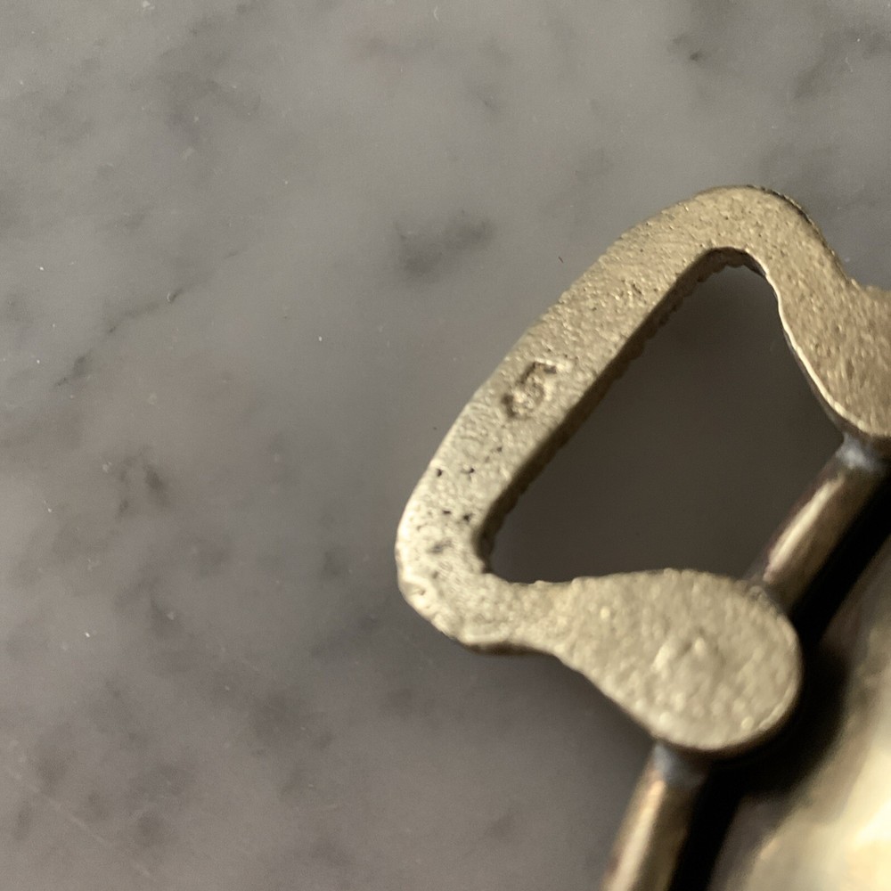 Brass Hammered Bear Clawed Double Handle Bowl