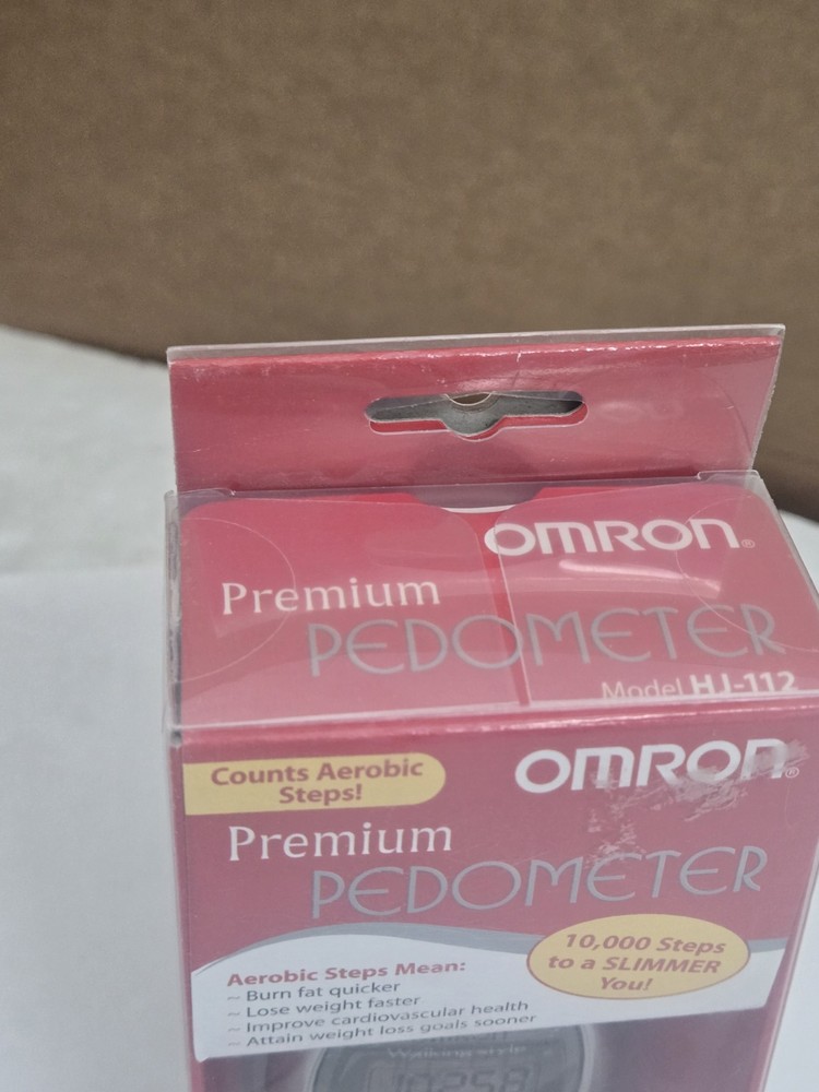 Omron Premium Pocket Pedometer Dual Sensor Tech SEALED 2004