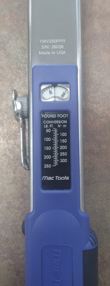 Mac Tools Split-Beam Click Torque Wrench TWV250PPR