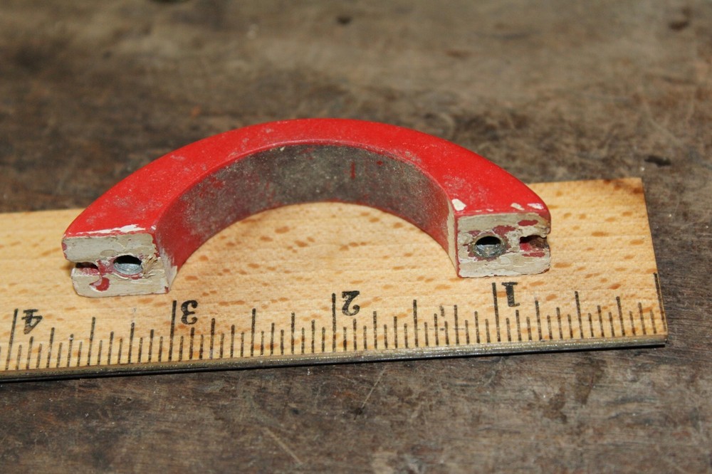 ONE EACH Vintage 3" Drawer Door Pull Red Bakelite or Catlin 2-1/4" Hole