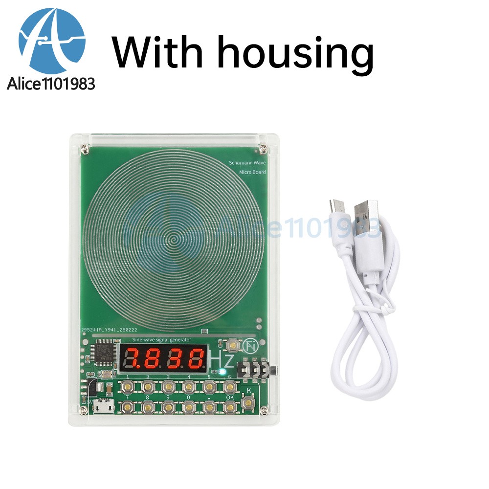 Digital Schumann Wave Generator Pulse Sine Frequency Adjustable Multi-Waveform