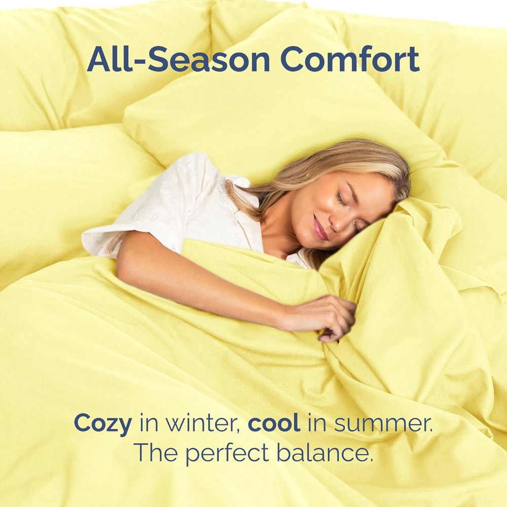 Full Size Flat Sheet - Hotel Quality Top Flat Bed Sheet Only - Ultra-Soft, Comfy